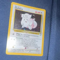 Pokemon Clefairy Base Set 2 Holo Rare 6/130 Basic 40 HP English Wizards - Image 2