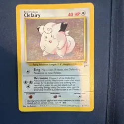Pokemon Clefairy Base Set 2 Holo Rare 6/130 Basic 40 HP English Wizards - Image 3