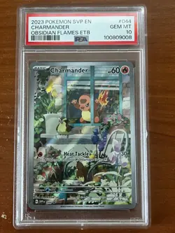 PSA 10 Pokemon TCG Charmander Promo Obsidian Flames - Image 1
