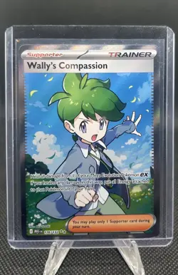 Wally's Compassion 176/132 Ultra Rare Holo Full Art Pokemon Mega Evolution - Image 1