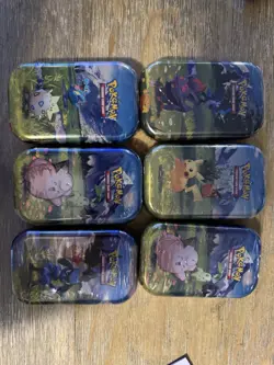 Pokemon Ascended Heroes Mini Tin Full Art Set of 6 Sealed Tins New - Image 1