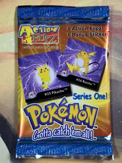 Pokemon Action Flipz Series 1 Booster Pack New Sealed 1999 - Image 1