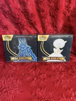 Pokemon TCG Mega Evolutions Gardevoir & Lucario Elite Trainer Box, Lot of 2 - Image 1
