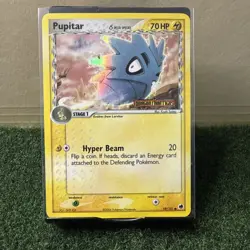 2006 Pokemon Pupitar 59/101 EX Dragon Frontiers Reverse Holo Stamped NM - Image 1