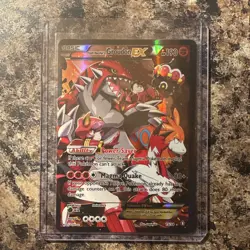 Pokemon Team Magma's Groudon EX 15/34 Double Crisis Ultra Rare Full Art Holo - Image 1