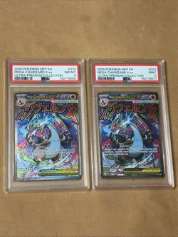 2025 POKEMON PROMO ULTRA-PREMIUM COLLECTION MEGA CHARIZARD X EX PSA 8 & PSA 9 - Image 1