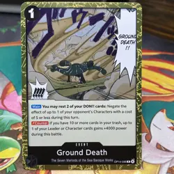 Ground Death OP14-096 The Azure Sea's Seven Foil One Piece Tcg Op14 - Image 1