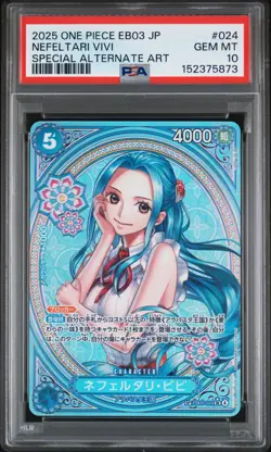 PSA 10 Nefeltari Vivi SP Alt Art EB03-024 One Piece JP Heroines Waifu Gem Mint - Image 1