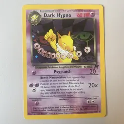 Pokemon Card Dark Hypno 9/82 Holo Team Rocket Vintage Rare WOTC 2000 NM - Image 1