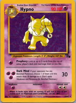 VLP - Hypno (23) #23/62 | Rare | Fossil - Image 1