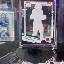 2023 Panini Clearly Donruss - Cedric Tillman #54 Purple Autographs /175 (AU, RC) - Image 2