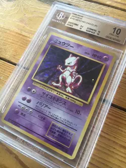 BGS Pristine 10 1996 Japanese Base Set Mewtwo Holo Population 3 - Image 4