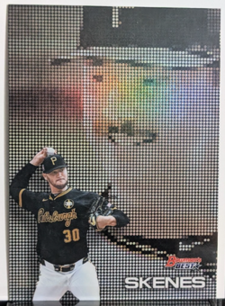 Paul Skenes #P-14 2025 Bowman's Best Pixel Portrait Pirates Cy Young - Image 1