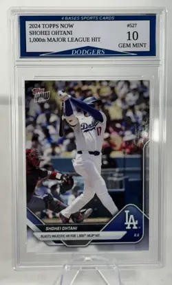 2024 Topps Now Shohei Ohtani L.A. Dodgers 1,000th Major League Hit Gem Mint 10! - Image 1