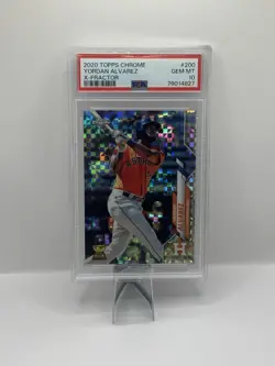 2020 Topps Chrome - Yordan Alvarez #200 X-Fractor (RC) PSA 10 Gem Mint - Image 1
