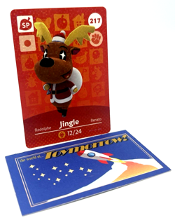 Animal Crossing Nintendo Amiibo - JINGLE #217 - Series 3 Authentic Card - Image 1