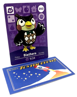 Animal Crossing Nintendo Amiibo - BLATHERS #202 - Series 3 Authentic Card - Image 1