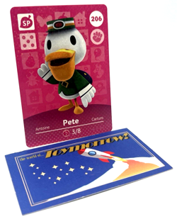 Animal Crossing Nintendo Amiibo - PETE #206 - Series 3 Authentic Card - Image 1