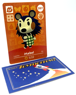Animal Crossing Nintendo Amiibo - MABEL #207 - Series 3 Authentic Card - Image 1