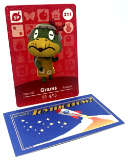 Animal Crossing Nintendo Amiibo - GRAMS #211 - Series 3 Authentic Card - Image 1