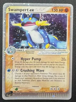 2004 Pokemon EX Team Magma vs Team Aqua Holo Swampert ex #95/95 NM - Image 1