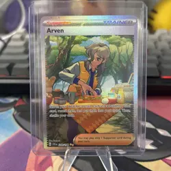 Pokemon TCG Scarlet & Violet Arven 249/198 Special Illustration Rare Card - Image 1