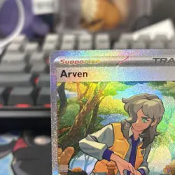 Pokemon TCG Scarlet & Violet Arven 249/198 Special Illustration Rare Card - Image 4