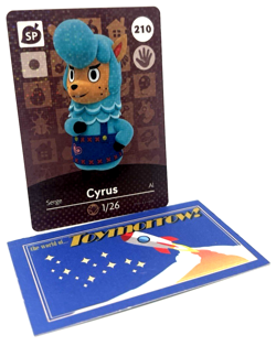 Animal Crossing Nintendo Amiibo - CYRUS #210 - Series 3 Authentic Card - Image 1