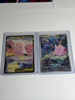 Mega Clefable ex 119/108 + Clefairy IR 094/091 Pokemon Card Lot NM - Image 1