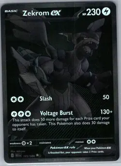 Zekrom ex 172/086 SIR SV: Black Bolt - Pokemon Card - NM - Image 1
