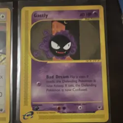 Pokemon Meowth 121/165 Gastly 108/165 Expedition 2002 English Card Lot - Image 3