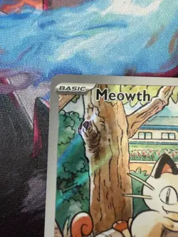 Pokemon Meowth 106/094 Prismatic Evolutions Illustration Rare Basic Card 70 HP - Image 3