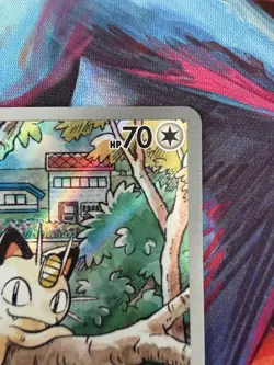 Pokemon Meowth 106/094 Prismatic Evolutions Illustration Rare Basic Card 70 HP - Image 4