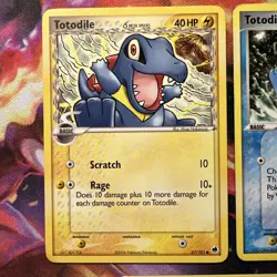 Totodile - 78/115 Unseen Forces & 67/101 Dragon Frontiers - Pokemon Card LP - Image 2