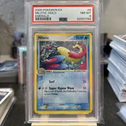 Pokemon TCG 2005 Milotic Holo Card 8/106 Rare EX Emerald NM-MT Never Played - Image 1