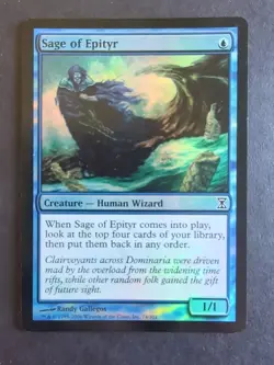 MTG Magic the Gathering 1x FOIL Sage of Epityr - Time Spiral x1 - Image 1