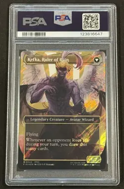 Kefka Court Mage Borderless Surge Foil M 0543 PSA 10 MTG Final Fantasy - Image 2