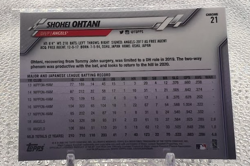 2020 Topps Chrome Shohei Ohtani #21! - Image 2