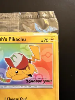 Pokemon Ash’s Pikachu SM108 Black Star Promo Sealed - I Choose You Movie Promo - Image 5