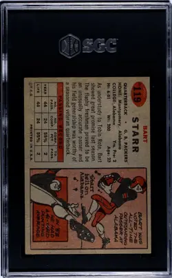 1957 Topps Bart Starr #119 SGC 5 - Image 2