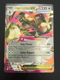 Pokemon TCG Mega Lopunny EX 084/094 Phantasmal Flames - Image 1