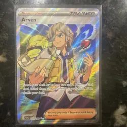 Arven 235/198 Pokemon TCG Scarlet & Violet Base Ultra Rare Full Art Trainer *NM* - Image 1