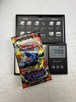 SUPER HEAVY 22.55g Pokemon TCG Phantasmal Flames Booster Pack Factory Sealed - Image 1