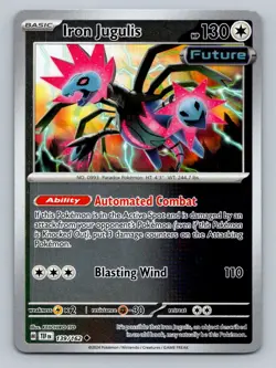 Pokemon Iron Jugulis SV05: Temporal Forces 139/162 Near Mint NM Reverse Holo - Image 1