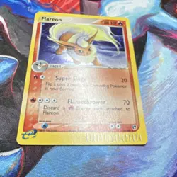 Pokemon Flareon 5/100 EX Sandstorm Holo Rare 80 HP Stage 1 Flamethrower - Image 5
