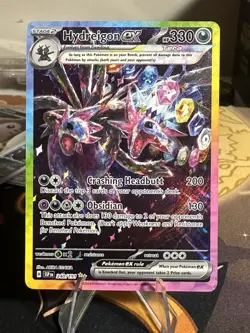 Pokemon TCG Hydreigon EX Surging Sparks SAR 240/191 Mint Condition - Image 1