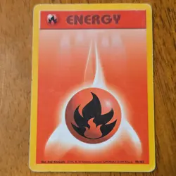 Pokemon Fire Energy Base Set 98/102 English Common Wizards 1999 - Image 1