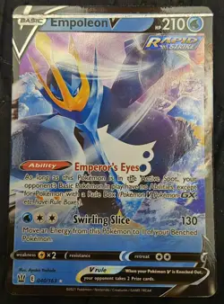 Empoleon V - PRINT ERROR - Ultra Rare Battle Styles Pokemon Card 040/163 - TCG - Image 2