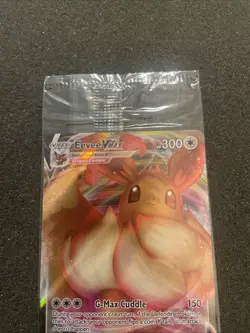 SEALED Eevee VMAX SWSH087 Black Star Promo Full Art Holo Pokemon TCG 2021 NM - Image 4