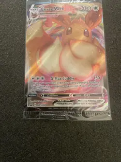 SEALED Eevee VMAX SWSH087 Black Star Promo Full Art Holo Pokemon TCG 2021 NM - Image 5